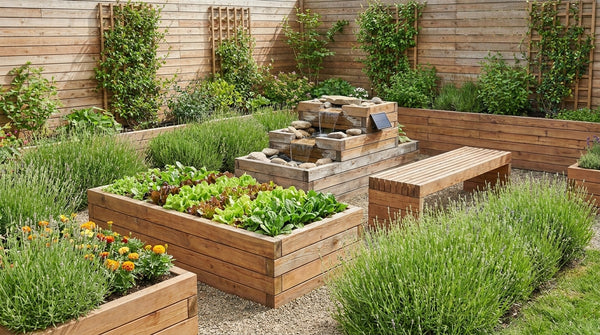 Solar Water Features for Raised Bed Gardens: Enhance Your Garden's Ambiance — GridGarden