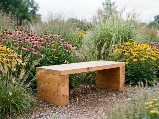 Garden Table on Solid Block Legs: Price, Assembly & Matching Benches — GridGarden