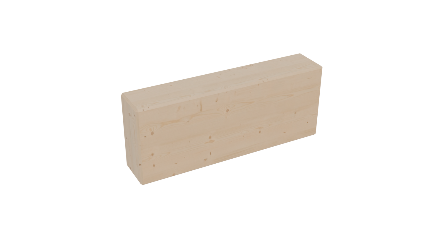 Brick Premium 60 mm European larch modular garden blocks — view 2