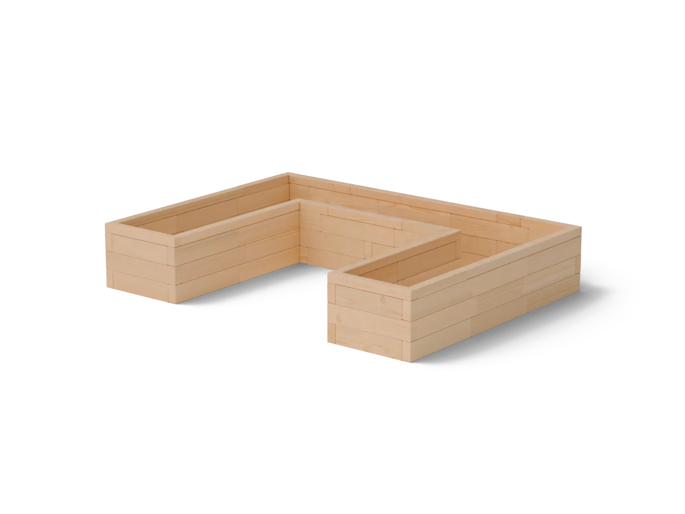 Raised bed U – solid 60 mm European larch