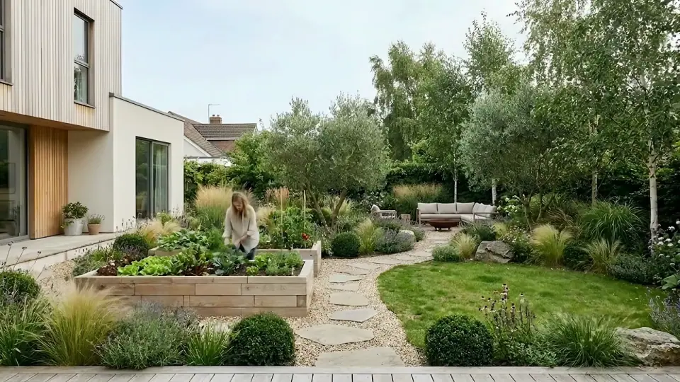 Úvodné video GridGarden: záhrada zhora, návrh v Studiu, zmena veľkosti záhona a prechod do skutočnej záhrady